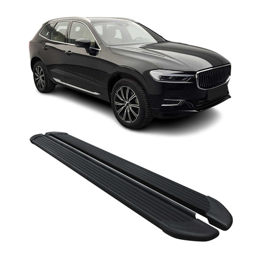 2017-2025 Volvo XC60 Seitenschweller Trittbretter Schweller Alu Schwarz 2x