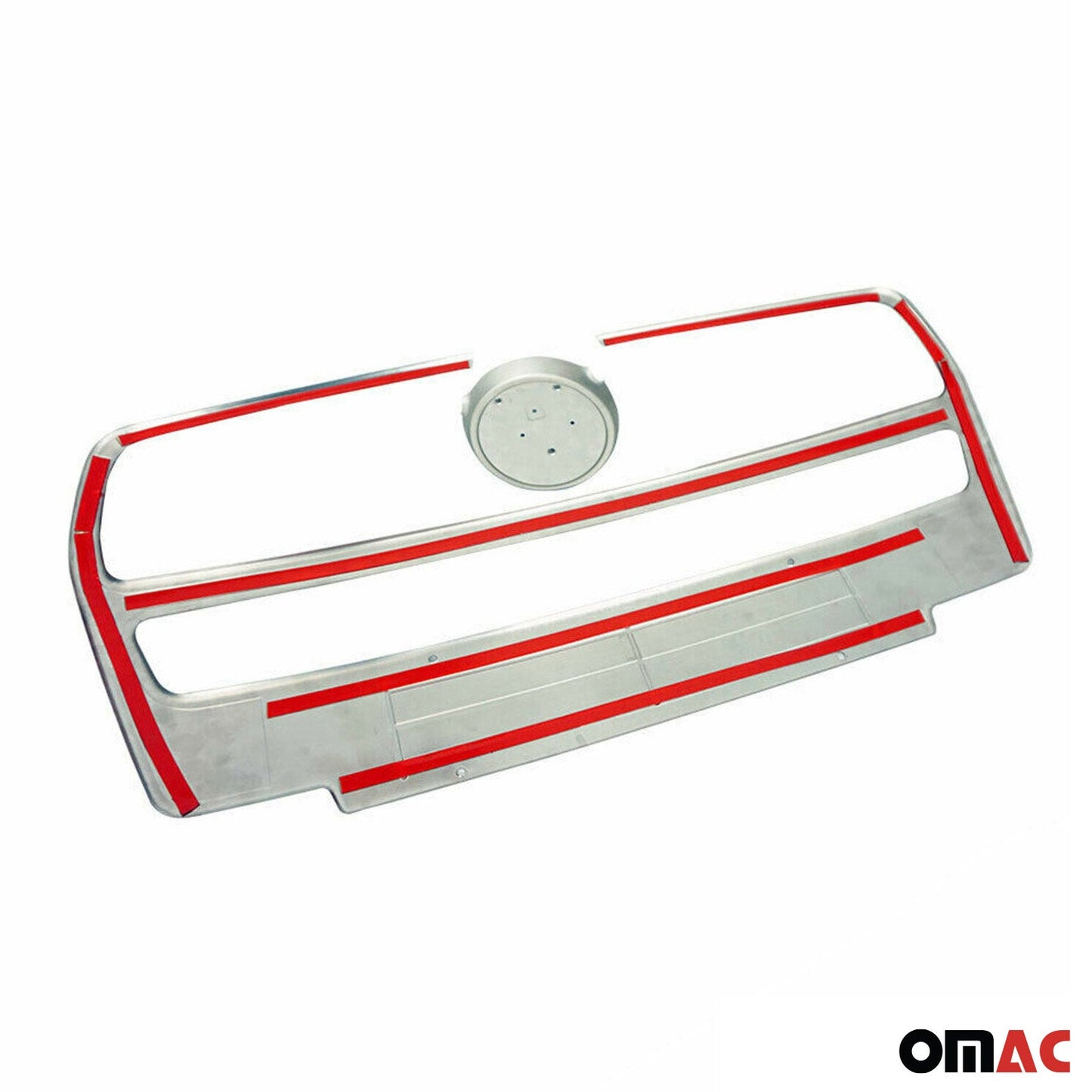 Benzi decorative grilă auto pentru Fiat Doblo 2010-2014, oțel inoxidabil, argintiu, 2x