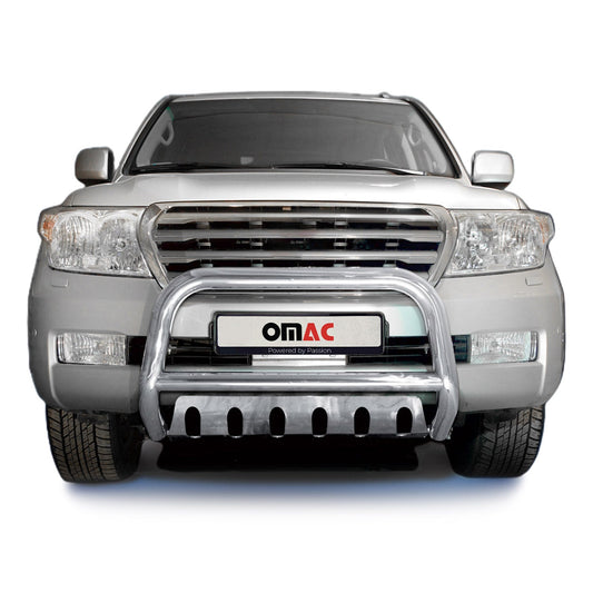 Frontbügelschutz Frontschutzbügel für Toyota Land Cruiser V8 2007-12 ABE Silber
