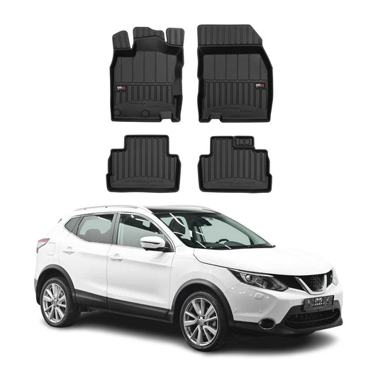 2014-2021 Nissan Qashqai J11 Fußmatten TPE Schwarz 4 tlg