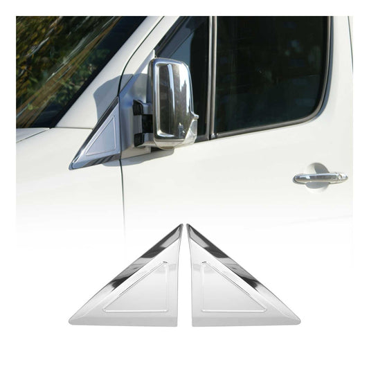 Ornamente triunghiulare geam pentru Mercedes Sprinter W906 2006-2018 oțel inoxidabil 2x