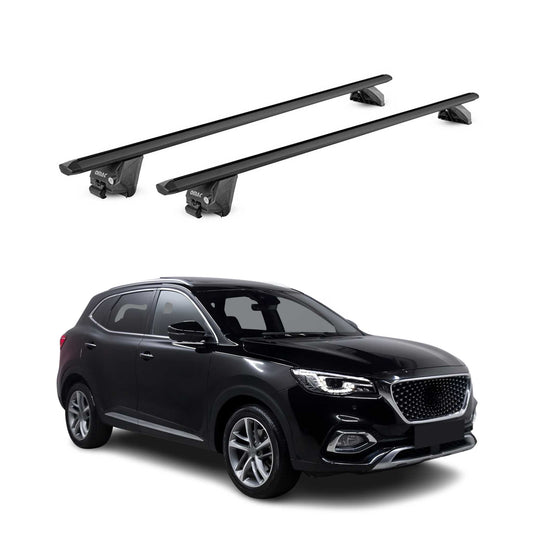 Dachträger Grundtäger für MG HS 2018-2025 100kg Aluminium Schwarz 2 tlg ABE