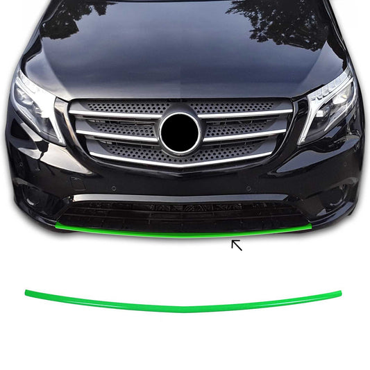 Benzi decorative grilă radiator pentru Mercedes Vito 2014-2019, oțel inoxidabil, verde, 1 bucată