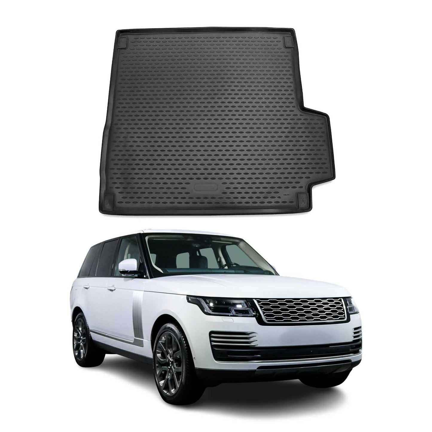 Covoraș portbagaj/tapițerie portbagaj pentru Range Rover 2015-2021, cauciuc TPE, negru