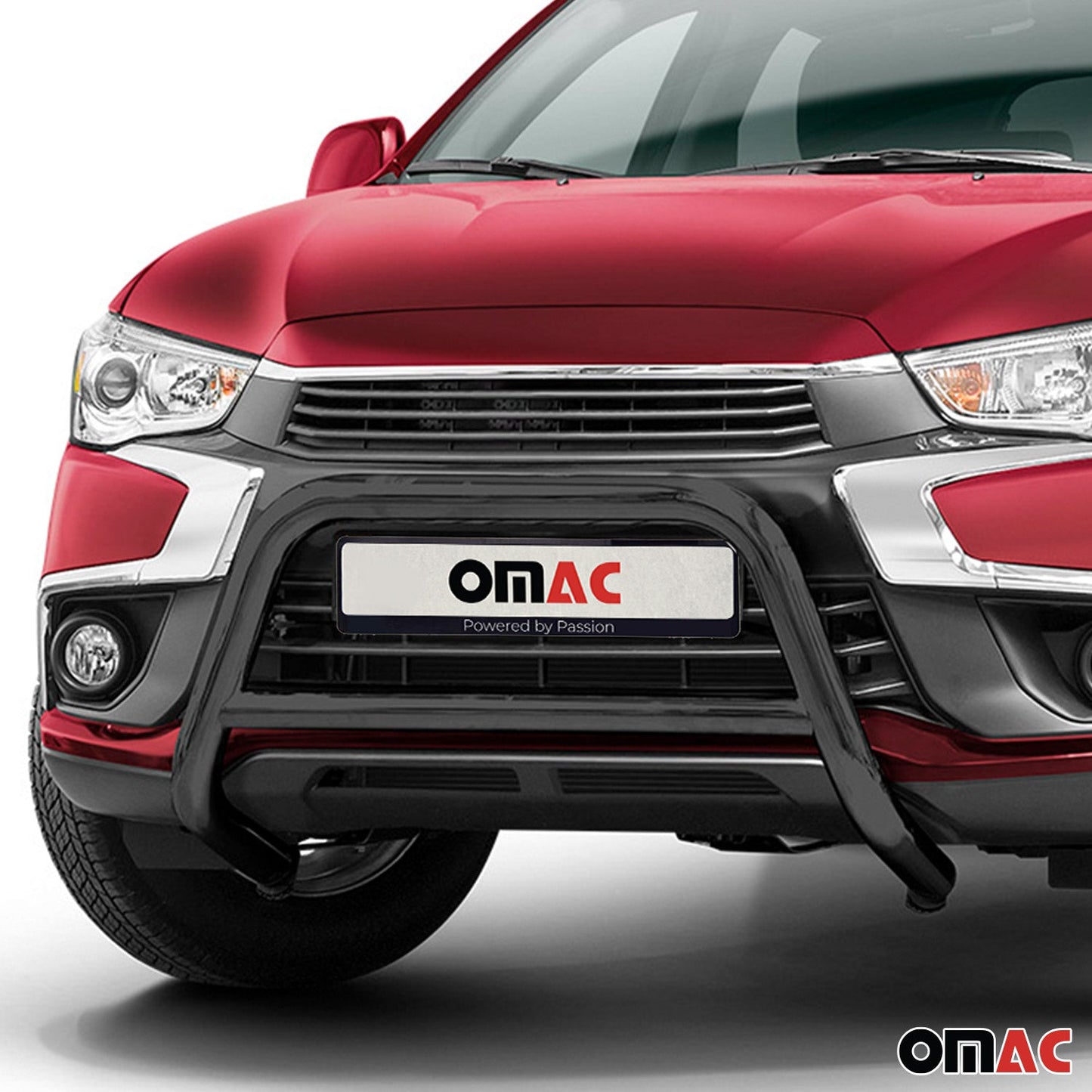 Bară de protecție/buton față pentru Mitsubishi ASX 2017-2022, omologată ABE, oțel, neagră