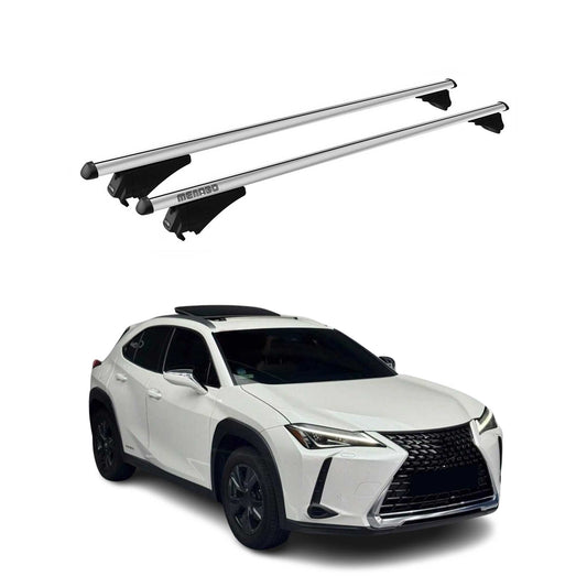 Menabo Dachträger Grundtäger für Lexus UX 2018-2025 75kg Aluminium Silber 2 tlg