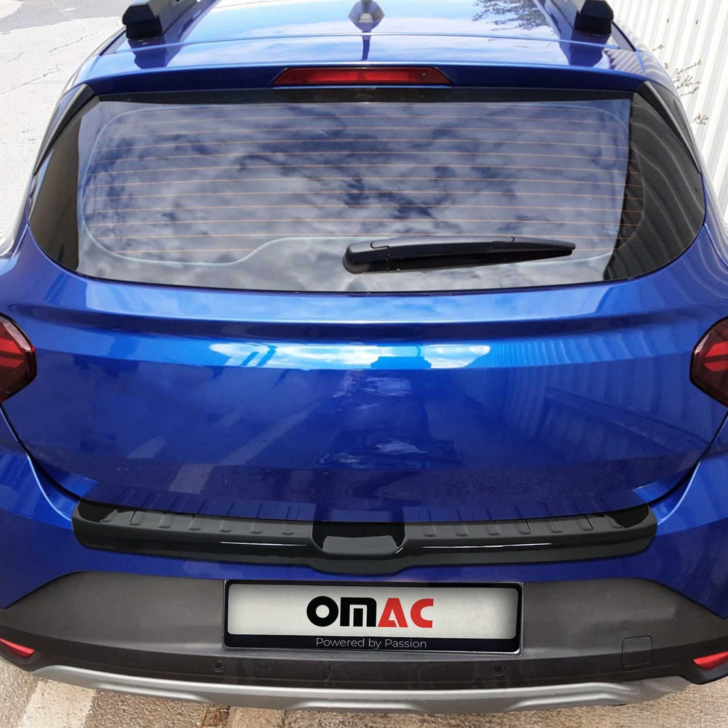 Ladekantenschutz Stoßstangenschutz für Dacia Sandero 2021-2025 Glanz Schwarz ABS