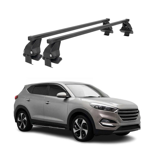 Menabo Dachträger Grundtäger für Hyundai Tucson mk3 2015-2020 50kg Stahl Schwarz