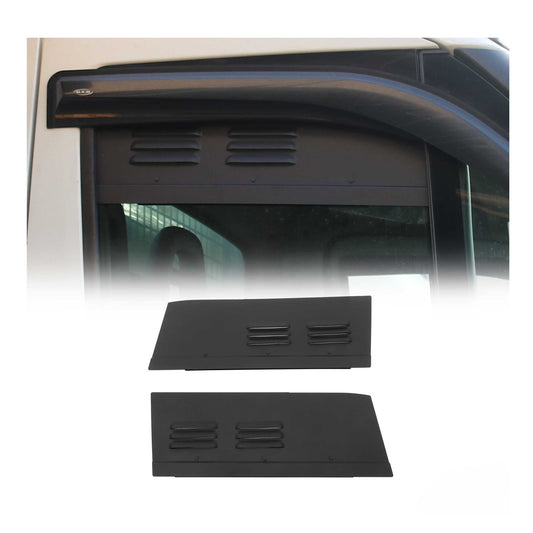 Lüftungsgitter Be & Entlüftung für Iveco Daily 2014-2025 Aluminium Schwarz 2tlg