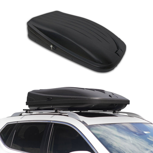 Dachkoffer Dachbox Dachgepäckträger Autodachbox Gepäckbox Schwarz 350L 75 Kg 1x