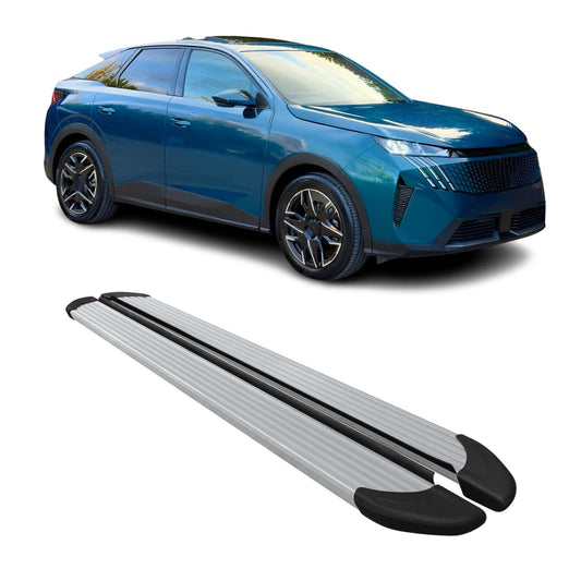 Seitenschweller Trittbretter Schweller für Peugeot 3008 III 2024-2025 Alu Siber