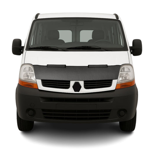 Haubenbra Steinschlagschutz für Renault Master 2 Facelift 2003-2010 Carbon Halb
