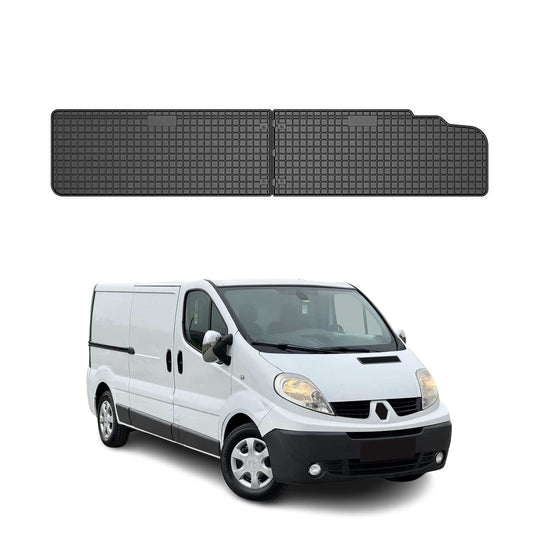 OMAC Gummi Fußmatten für Renault Trafic 3RD ROW 2001-2014 Automatten Schwarz 2x