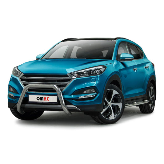 Bară de protecție/buton față pentru Hyundai Tucson 2015-2020 cu ABE (omologare de tip germană) argintiu