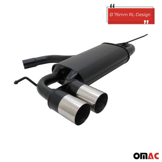 Novus Sportauspuff für Audi A3 VW Golf 5 VW Golf 6 VW Scirocco 2x76mm RL-Design