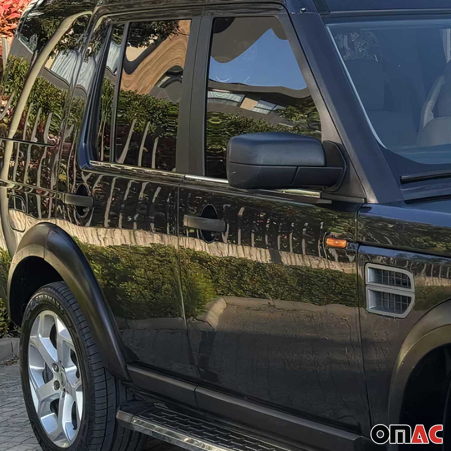 Fensterleisten Zierleisten für Land Rover Discovery 2004-2009 Edelstahl Chrom 4x