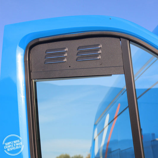 Lüftungsgitter Be & Entlüftung für Renault Master 2 1998-2010 Alu Schwarz 2tlg