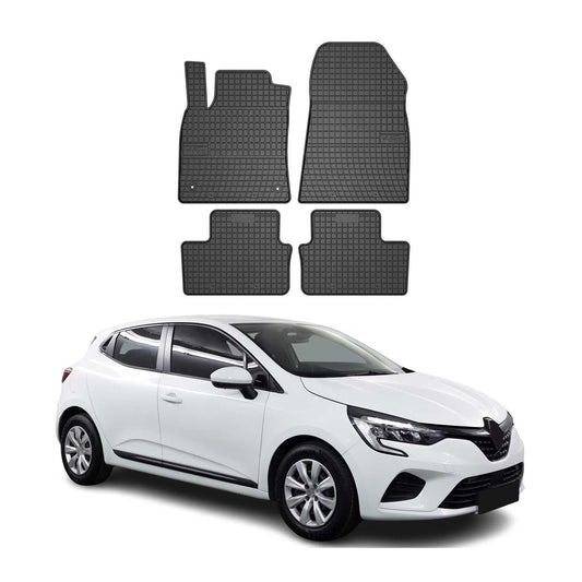 Covorașe de cauciuc Renault Clio 2019-2025, set 4 piese, negru