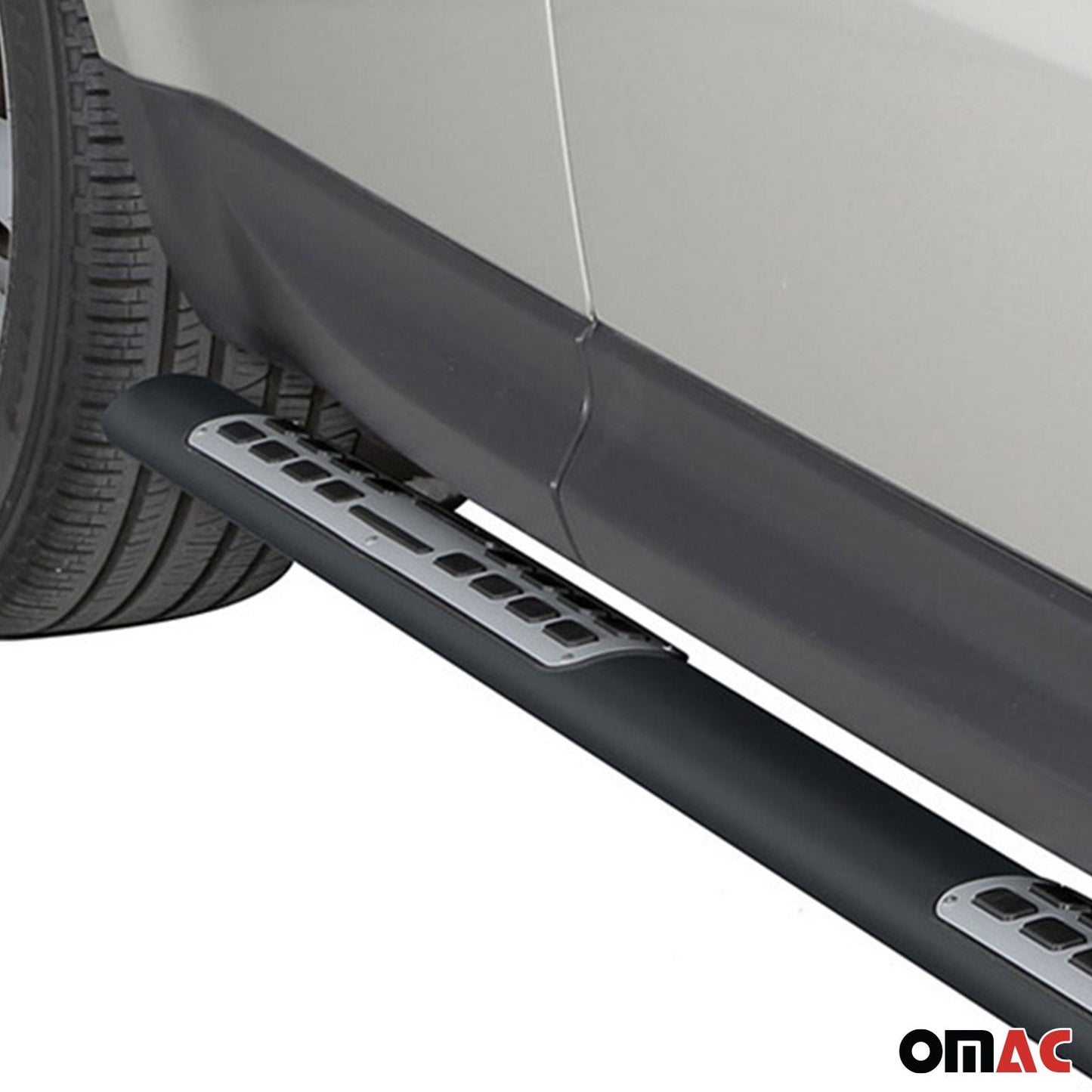 Stahl Seitenschweller Schwellerrohre für Range Rover Sport 2014-2017 Schwarz