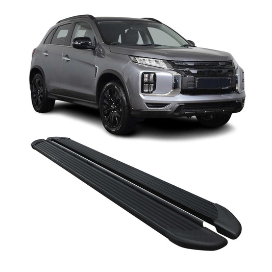 Trittbretter Seitenschweller für Mitsubishi ASX 2023-2025 Aluminium Schwarz 2x