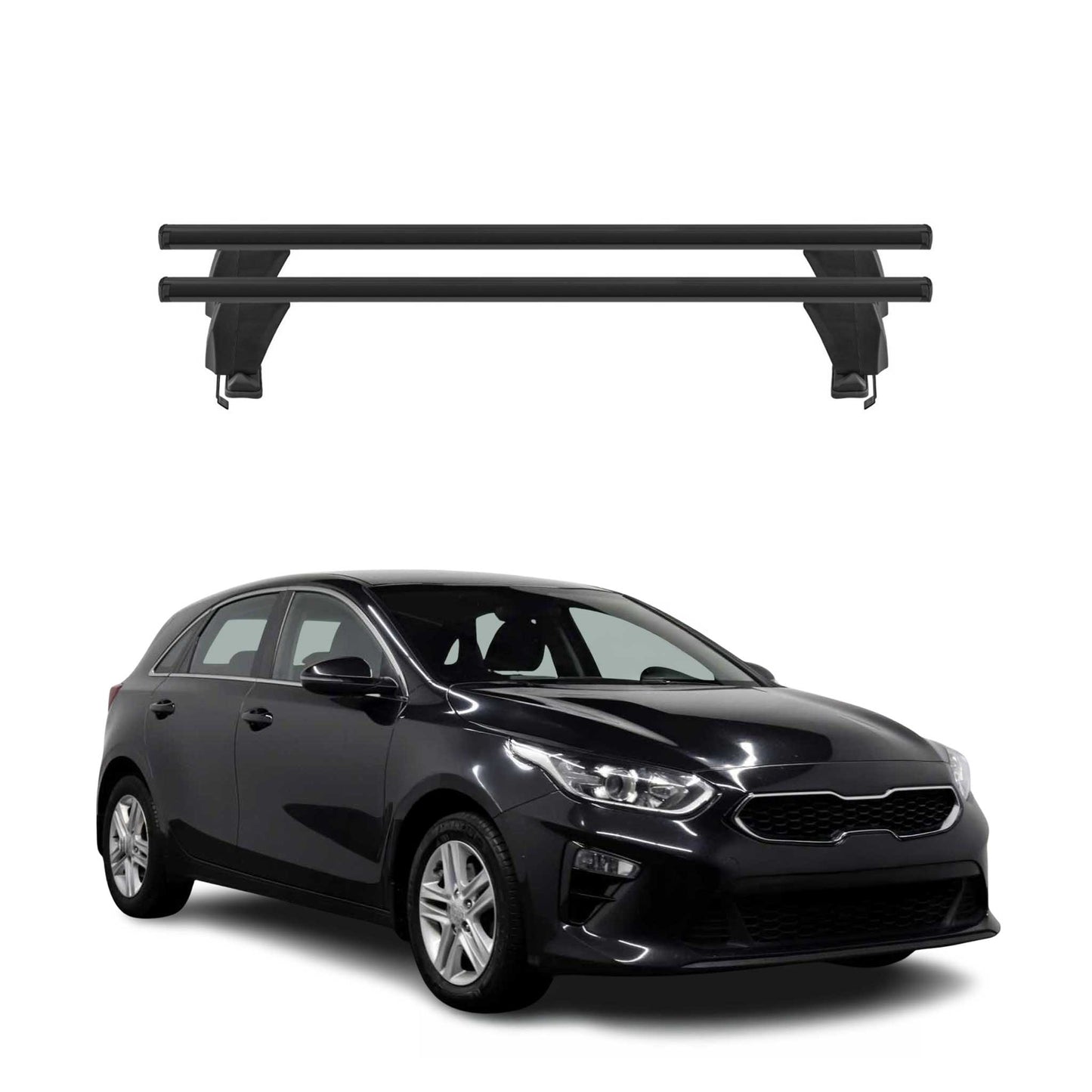 Menabo Dachträger Grundtäger für Kia Ceed SportsWagon 2018-2025 50kg Alu Schwarz