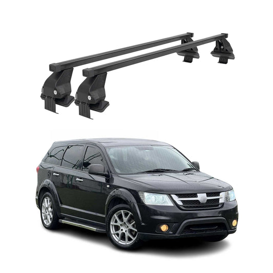 Menabo Dachträger Grundtäger für Fiat Freemont 2011-2016 50kg Stahl Schwarz 2x