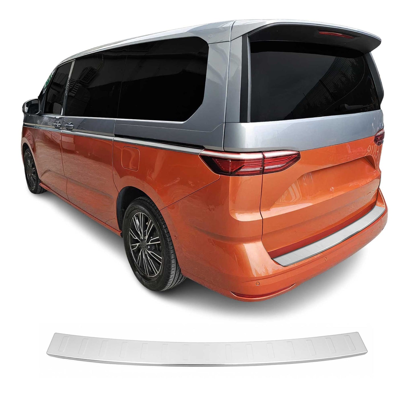 Ladekantenschutz für VW T7 Multivan 2021-2025 Chrom Edelstahl Gebürstet