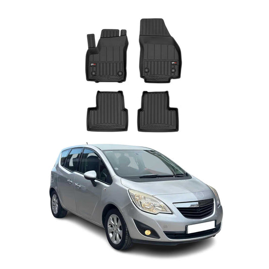 2010-2017 Opel Meriva B Fußmatten TPE Schwarz 4 tlg