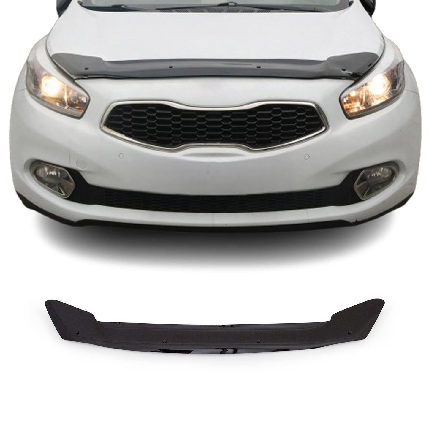 Motorhaube Deflektor Insekten Steinschlagschutz für Kia Ceed 2012-2025 Dunkel