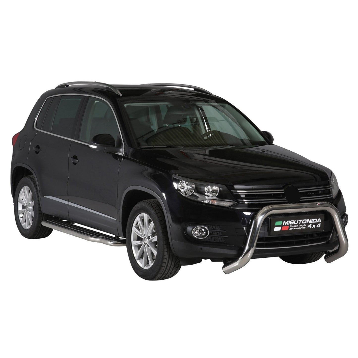 Frontbügel Frontschutzbügel für VW Tiguan 2011-2016 ø76mm Stahl Silber Schutz