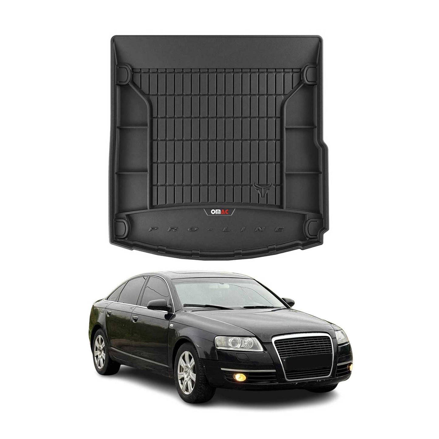 OMAC Gummi Kofferraumwanne für Audi A6 Limo 4F 2004-2011 TPE Laderaumwanne