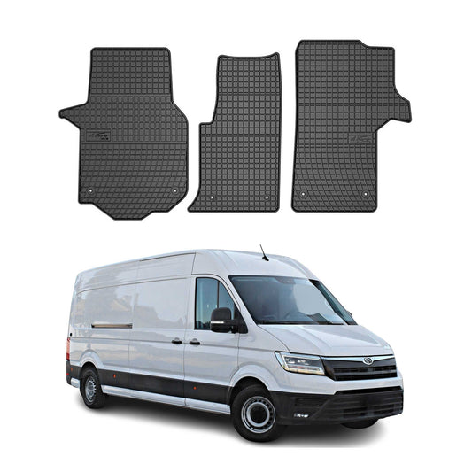 2017-2021 MAN TGE Fußmatten Gummi Schwarz 3 tlg