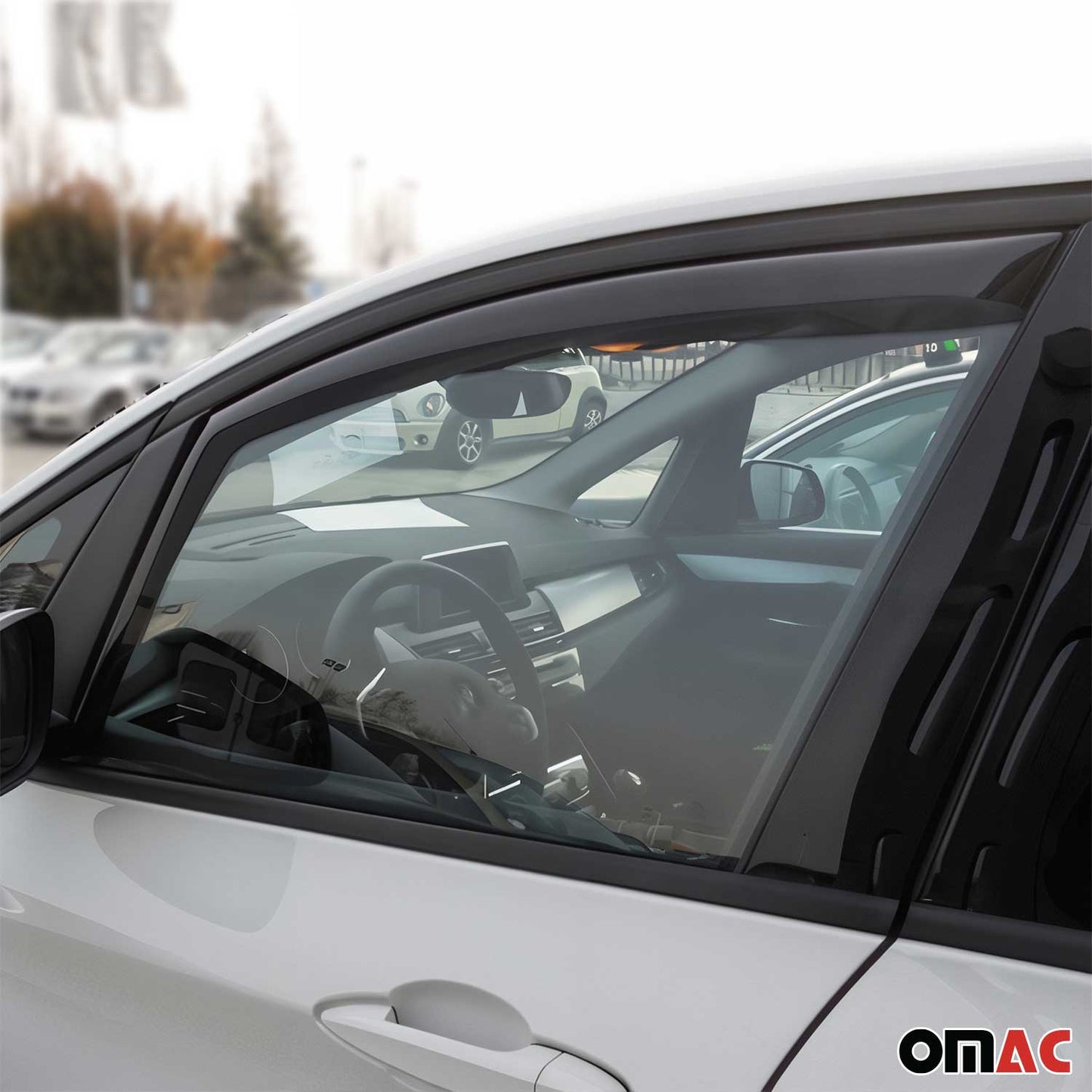 Windabweiser Regenabweiser für BMW 2 Active Tourer F45 2014-2021 Dunkel 2tlg