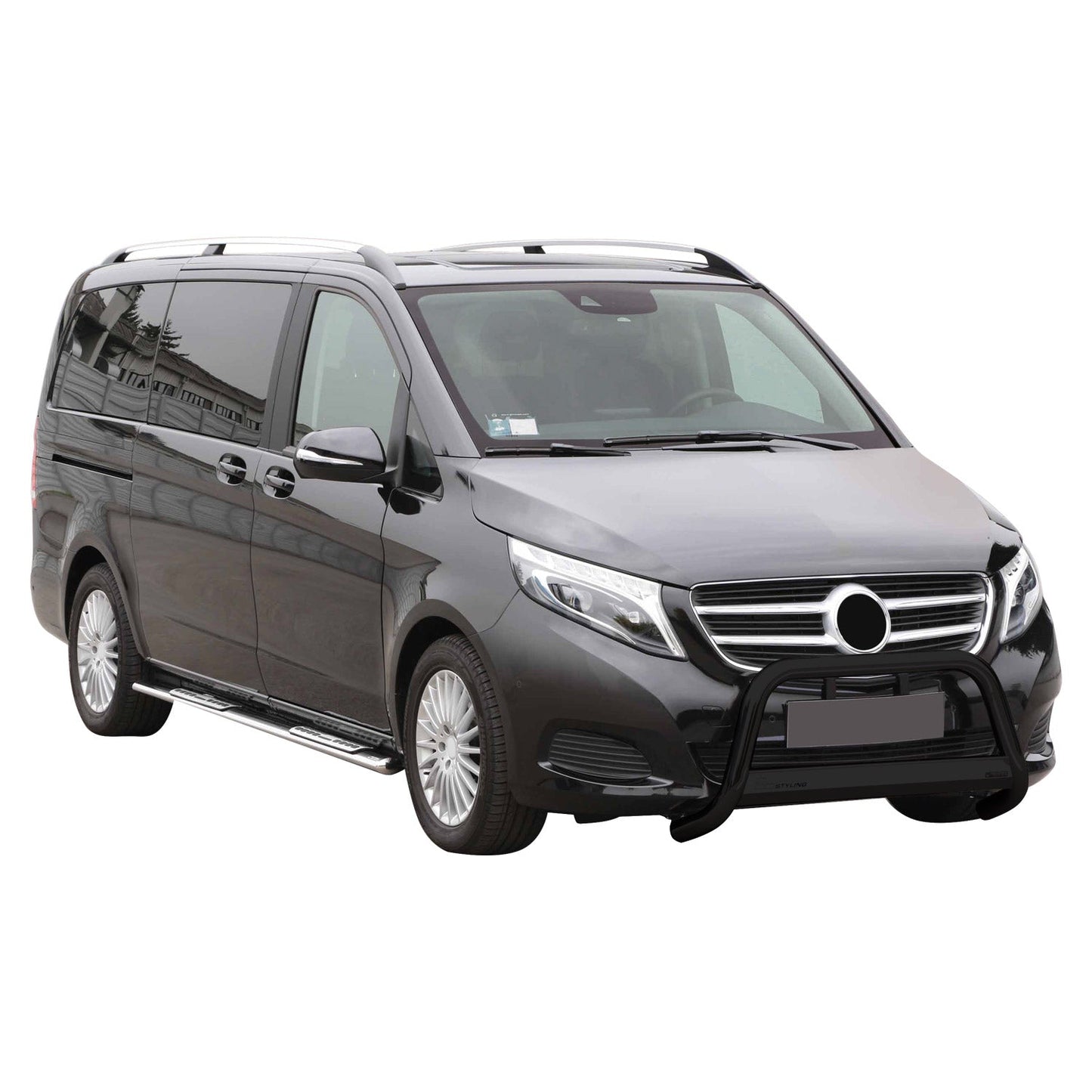 Bară de protecție/buton față pentru Mercedes V-Class 2014-2019, ø63, oțel, negru