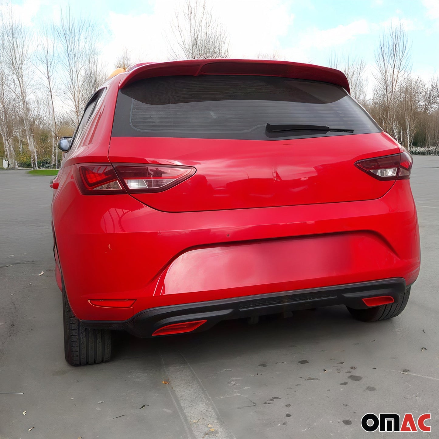 Difuzor spate pentru bara de protecție spate Seat Leon 2012-2020 hatchback, grundit