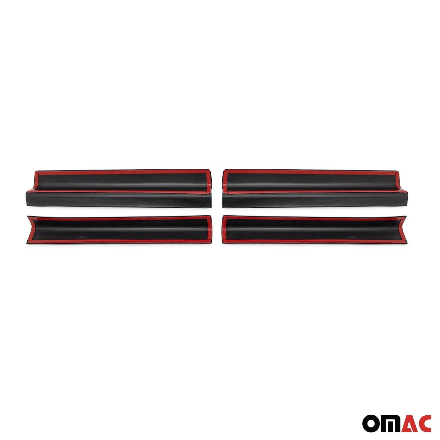 Ornamente prag uși pentru VW Caddy 2015-2021 ABS negru set 2 piese