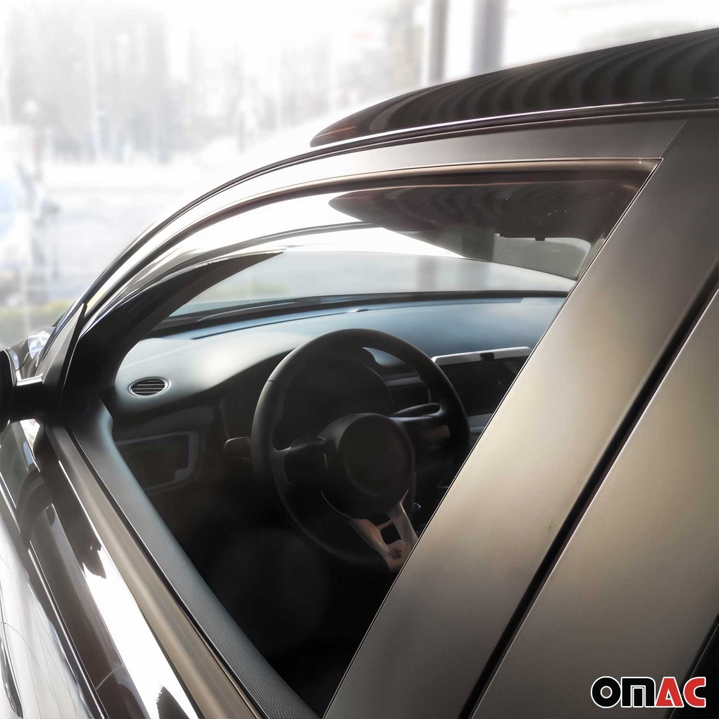 Windabweiser Regenabweiser für Kia Stonic 2017-2025 Dunkel Acryl 2tlg