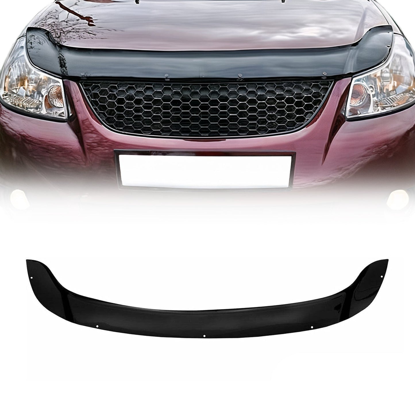 Motorhaube Deflektor Insekten Steinschlagschutz für Suzuki SX4 2006-2014 Dunkel