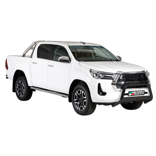 Bară de protecție/buton față pentru Toyota Hilux 2021-2025, ø63mm, oțel, negru