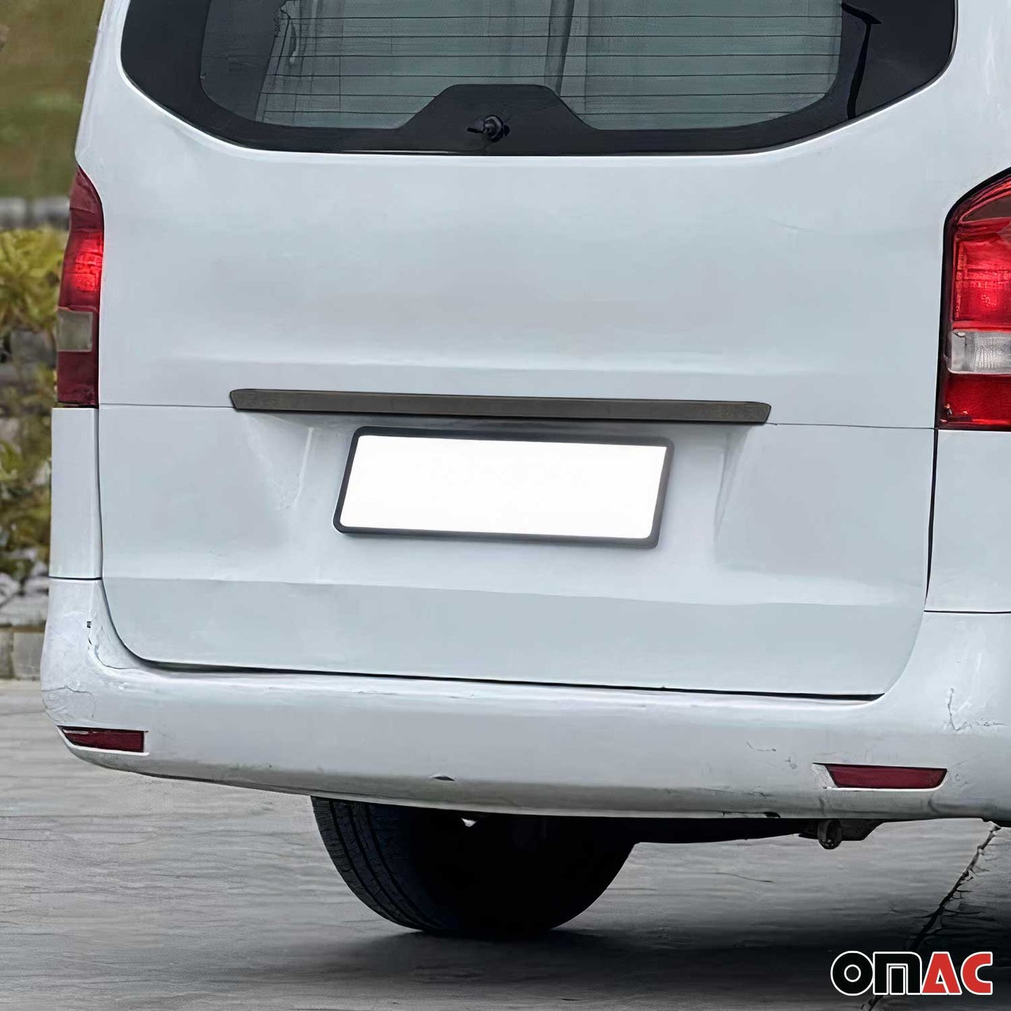 Mâner deschizător portbagaj pentru Mercedes Vito W447, oțel inoxidabil, finisaj închis, 1 bucată