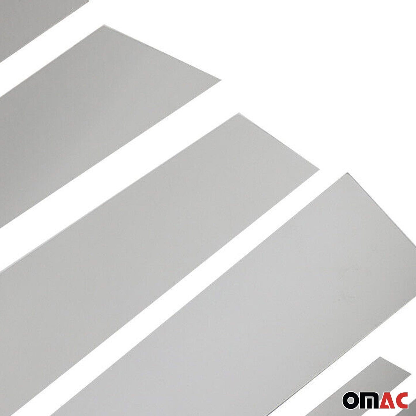 Listwa na słupek drzwi B do Opla Mokki 2012-2019, stal nierdzewna, srebrna, zestaw 6 sztuk