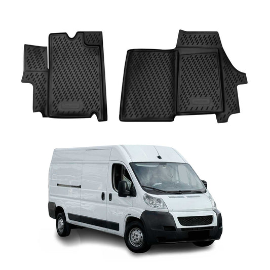 Dywaniki podłogowe Fiat Ducato 2006-2025 TPE czarne 2 szt.