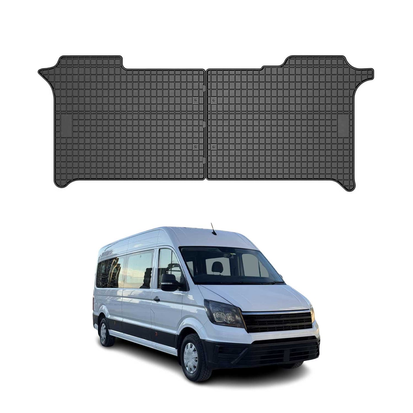 2017-2025 VW Crafter Fußmatten Gummi Schwarz 2 tlg