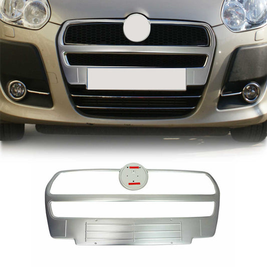 Benzi decorative grilă auto pentru Fiat Doblo 2010-2015, oțel inoxidabil, argintiu, 2 bucăți