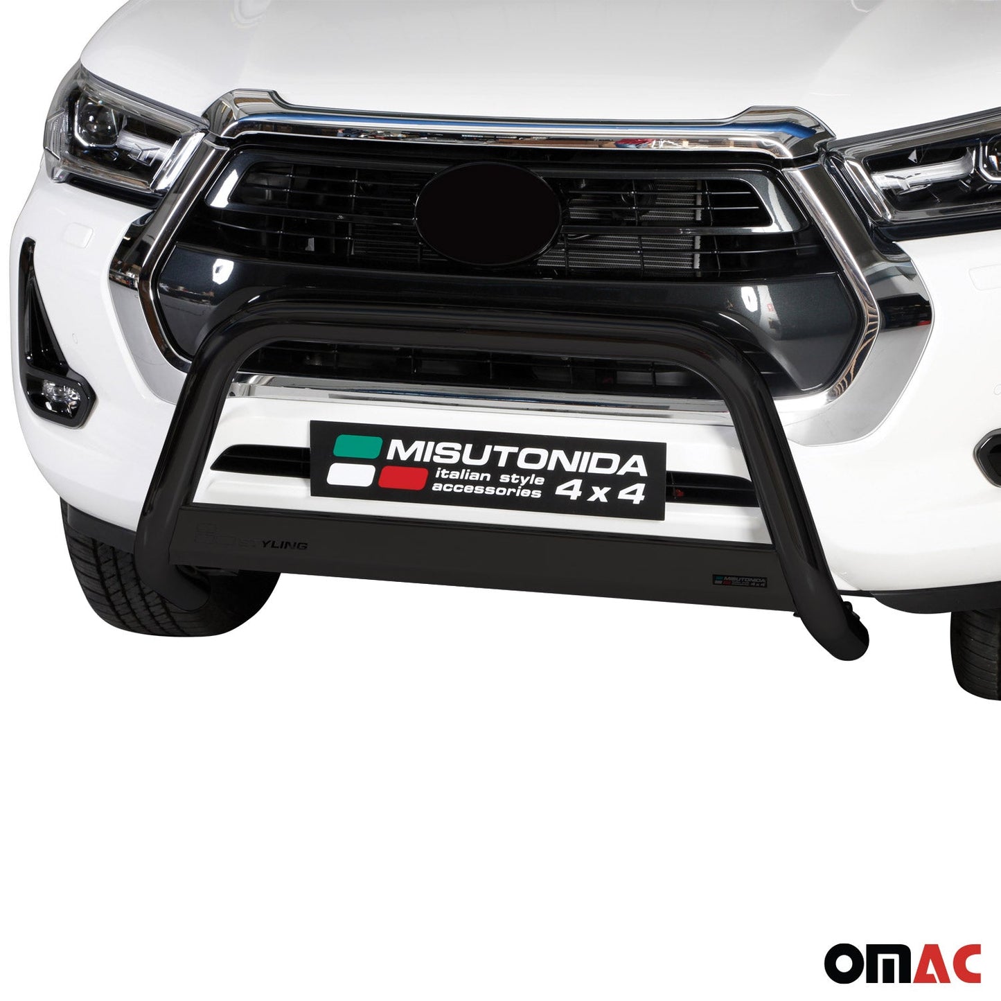 Bară de protecție/buton față pentru Toyota Hilux 2021-2025, ø63mm, oțel, negru