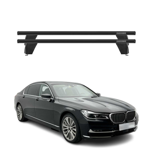 Menabo Dachträger Grundtäger für BMW 7er G11 G12 2015-2022 75kg Alu Schwarz 2x