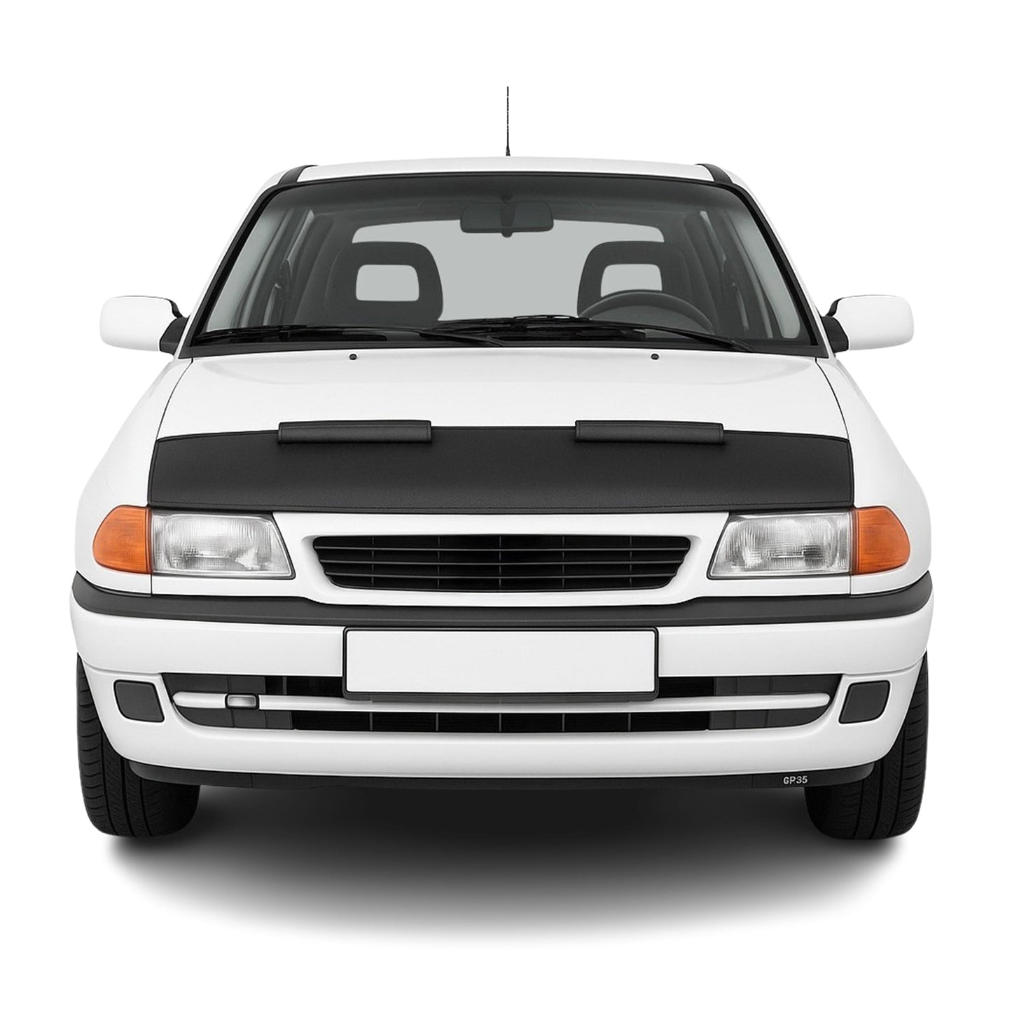 Osłona maski przed odpryskami kamieni do Opla Astry F 1991-1998, czarna, pół