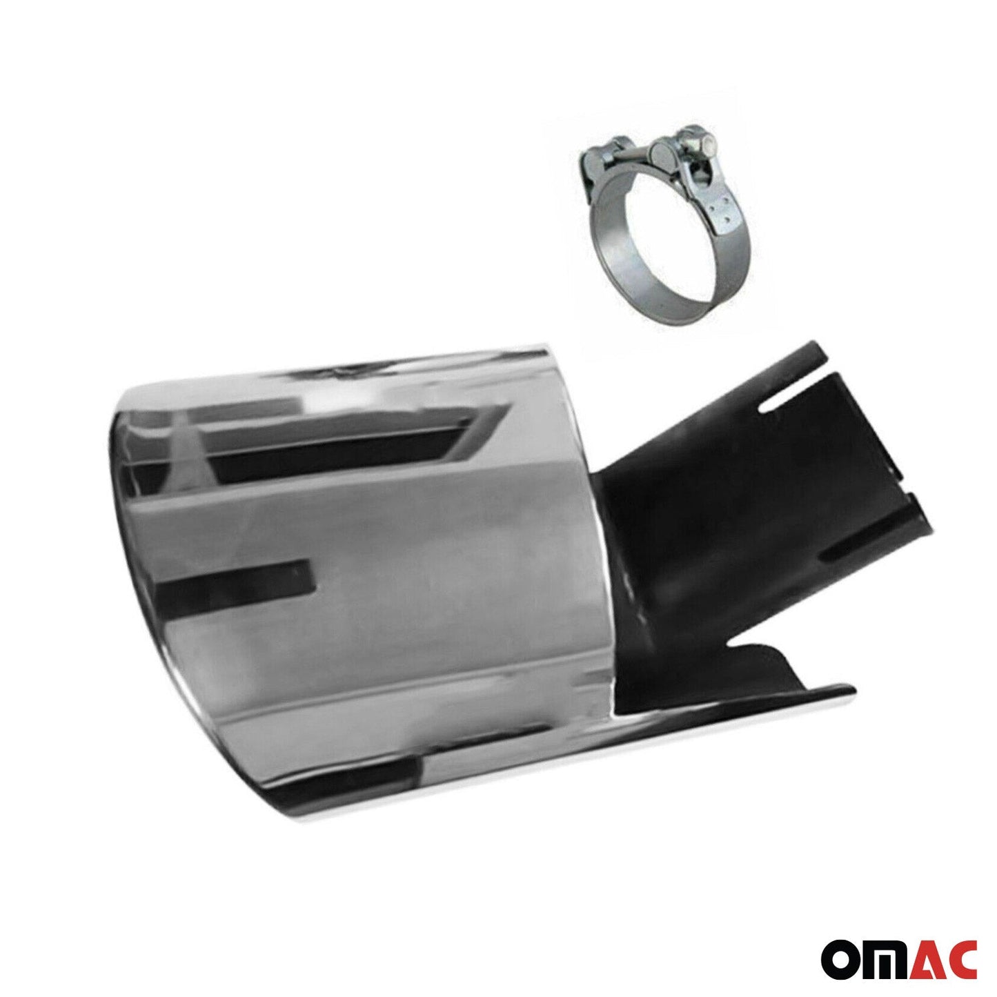 Auspuffblende Endrohr für Nissan Qashqai +2 2009-2014 Edelstahl Chrom 1tlg