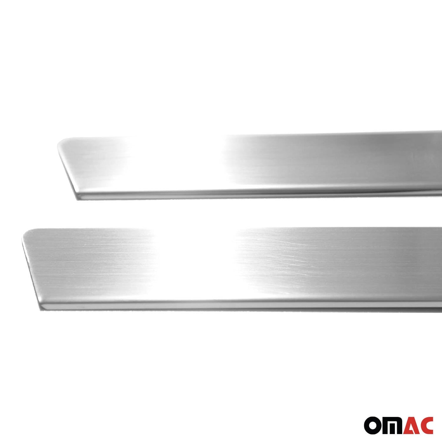 Ornamente prag uși pentru Citroen C2 2003-2009, oțel inoxidabil, argintiu, set 2 piese