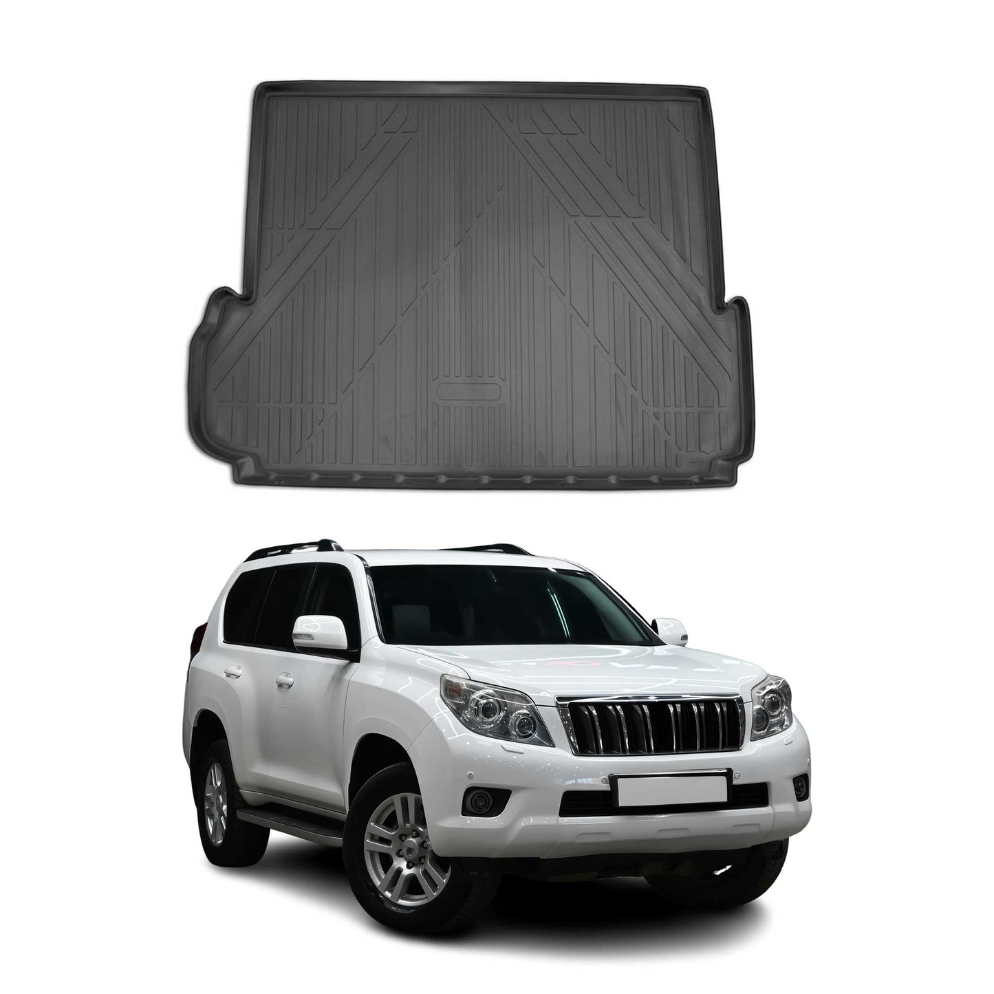 Kofferraummatte Kofferraumwanne für Toyota Land Cruiser Prado 2009-2023 7Sitz